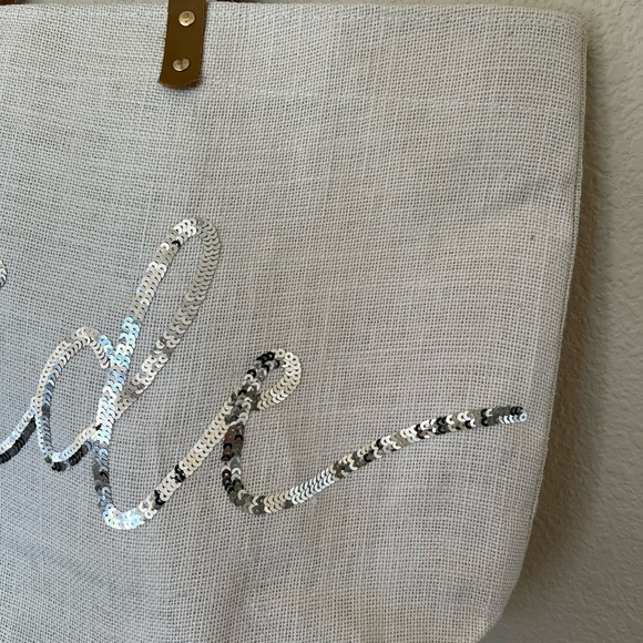 Mud Pie | Silver Sequin Bride Tote Bag - Picture 8 of 11